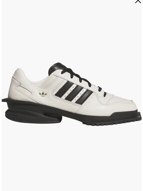 ADIDAS Forum Cubism SQ Sneaker. White/Black/Gold Leather. Lim.Ed. WMN 11/ MN 9.5